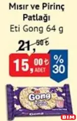 ETİ GONG MISIR VE PİRİNÇ PATLAĞI 64 G